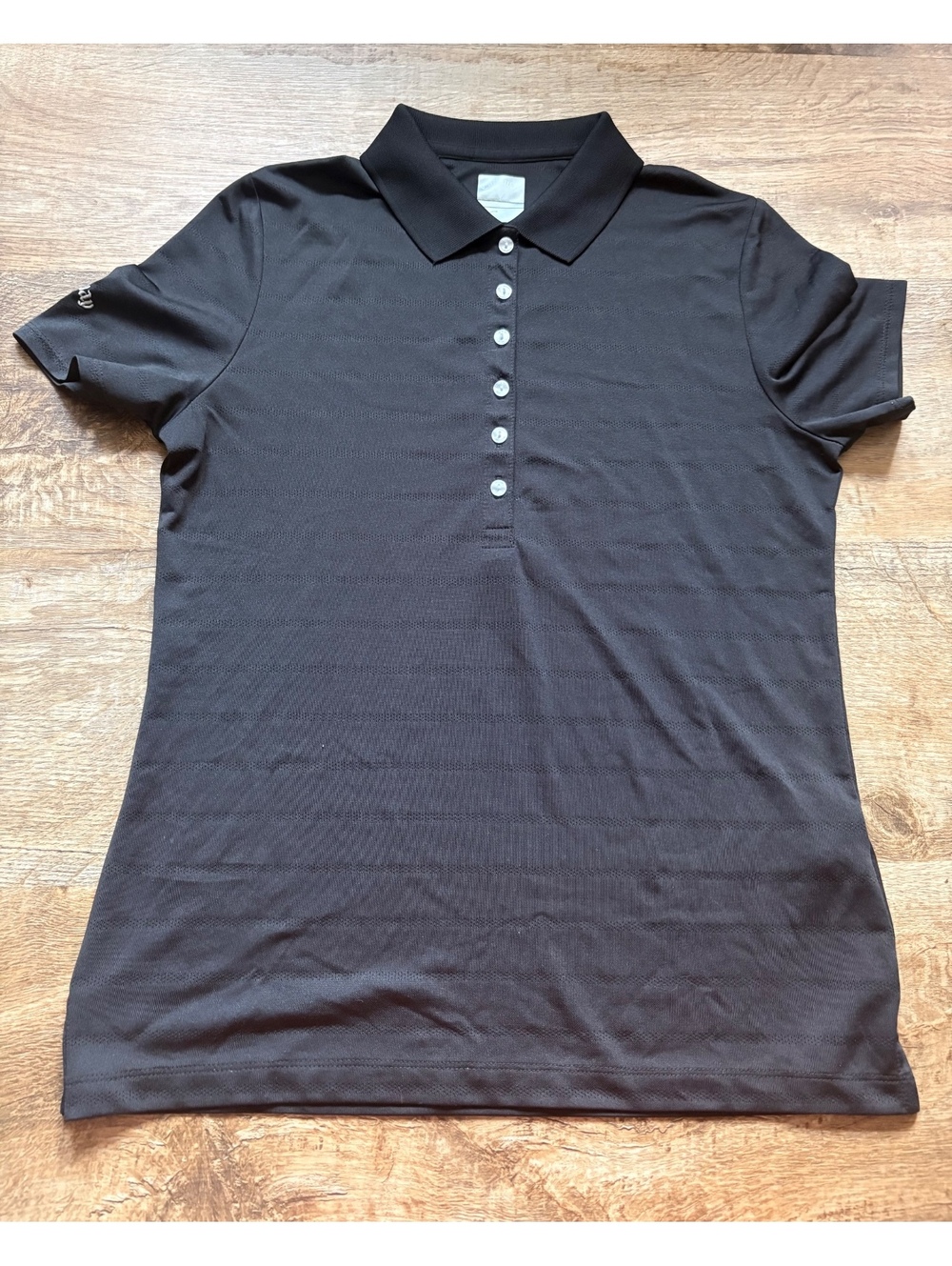 Callaway Opti-Dri Black Polo Shirt Size Small Moisture-Wicking Golf Top